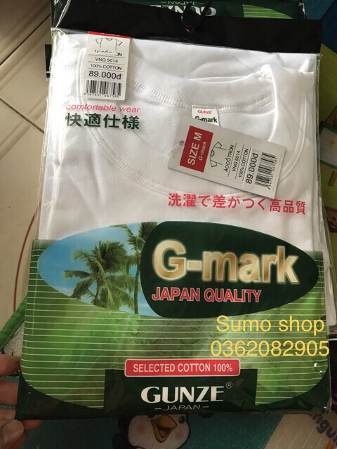 ÁO THUN NAM NGẮN TAY GMARK/GUNZE - ÁO MAY Ô NAM DỆT 100% SỢI COTTON, THOÁNG MÁT, MỀM MẠI. Ảnh và video thật.