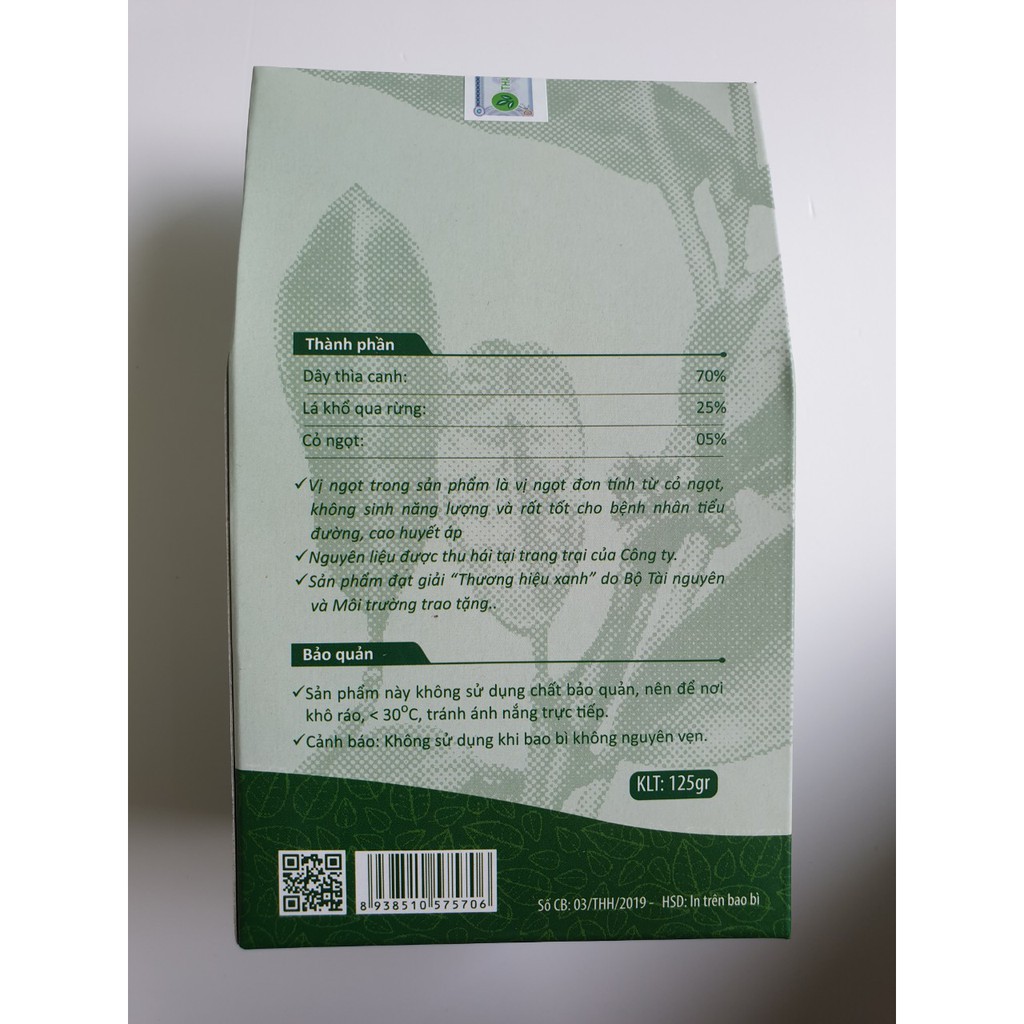 [Combo 03] Dây Thìa Canh - Trà Thìa Canh Thái Hưng Chiết Xuất Từ Dây Thìa Canh, Lá Khổ Qua Rừng 3 hộp 125g 25 gói | BigBuy360 - bigbuy360.vn