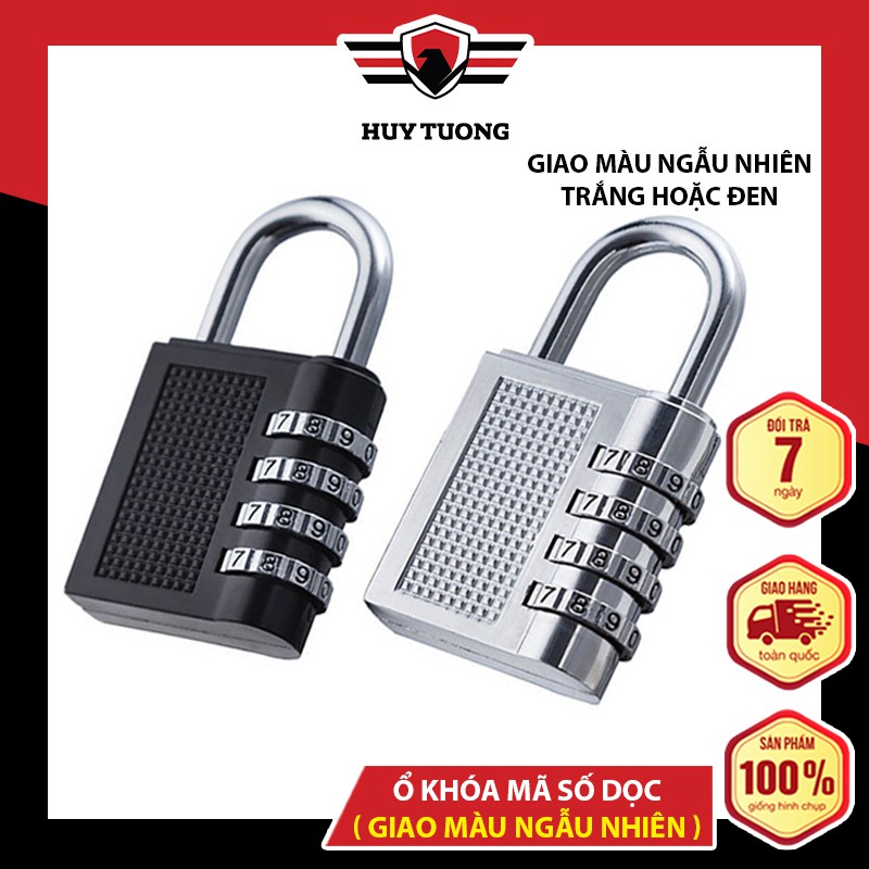 Ổ khóa mã số dọc inox CJSJ 🚚 FREESHIP 🚚 chất liệu hợp kim inox chống gỉ, khóa bằng 4 chữ số thiết kế tinh tế - Huy Tưởng