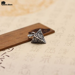 Mặt Dây Chuyền Bạc Thái Kim Tự Tháp Tứ Linh-Ganes Silver