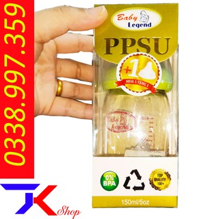 Bình sữa baby legend PPSU 150ml + 1 nũm ti