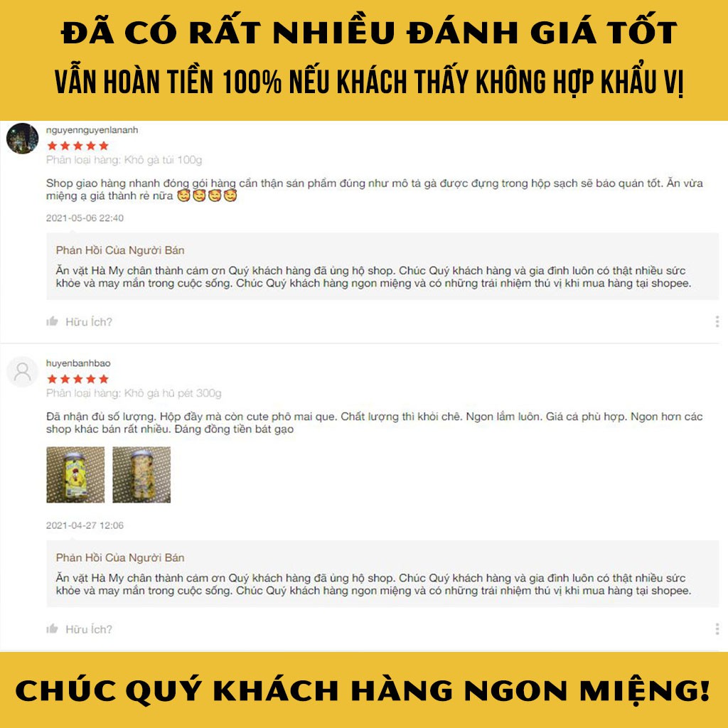 [Mã GROXUAN1 giảm 8% đơn 150K] Khô gà lá chanh Hà My hũ 300g , đồ ăn vặt Hà Nội ngon mê ly | BigBuy360 - bigbuy360.vn