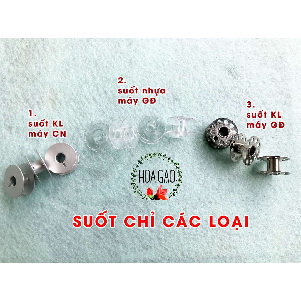 Suốt chỉ máy may công nghiệp, máy may gia đình gói 10 suốt