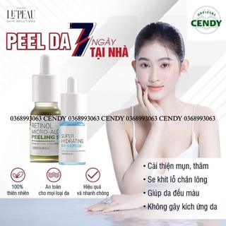 Peel Da Vi Tảo Retinol Le'Peau Hoàng Thiên Sâm Tái Tạo Da 10ml 3-7 Ngày Xong Liệu Trình Bong Da