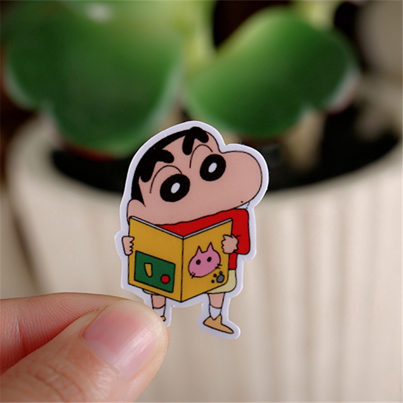 ❀ Crayon Shin-chan Q-3 Diary Manual Giấy và decal dán tường❀ 32Pcs/set Anime Album Scrapbooks DIY Decor Stickers ML07499
