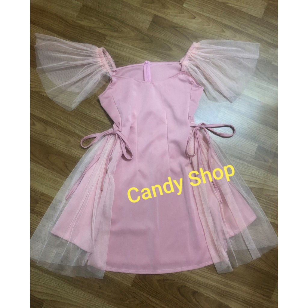 Đầm xòe dự tiệc phối lưới siêu xinh + Ảnh thật | BigBuy360 - bigbuy360.vn