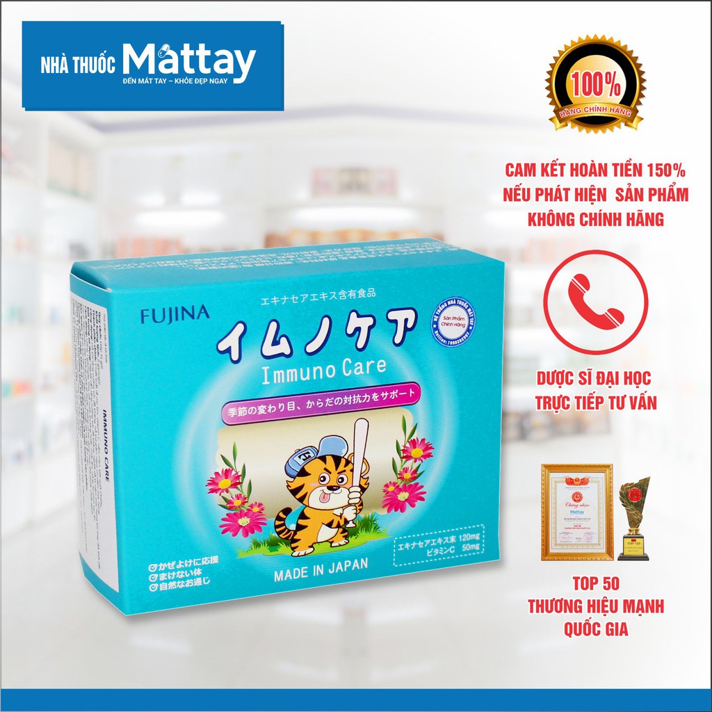 Immuno Care - Nhật bản - Hộp 15 Gói - Hỗ Trợ Tăng Cường Sức Đề Kháng. ( Mát Tay )
