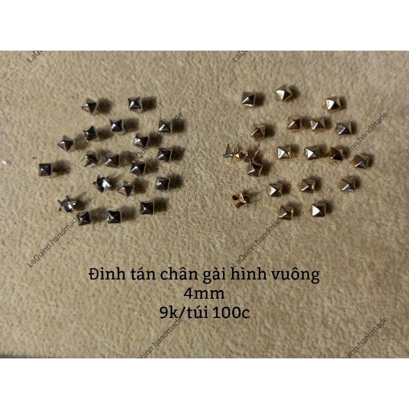 Đinh tán dạng gài nhiều hình dáng - nguyên liệu handmade