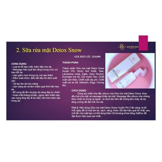 SỮA RỬA MẶT DETOX SNOW