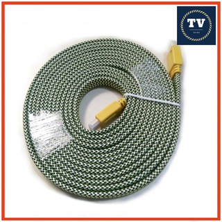 Cáp hdmi 15m dẹt full | dây hdmi 15m bọc dù
