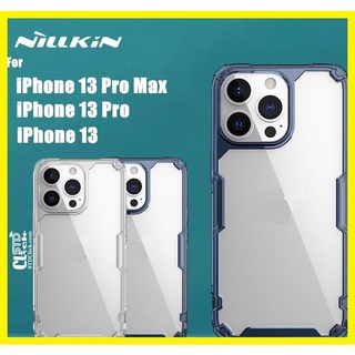 Ốp lưng iPhone 13 Pro, 13 Pro Max, 13 Chính hãng Nillkin Nature TPU Pro Case lưng kính viền dẻo chống sốc,không ố vàng