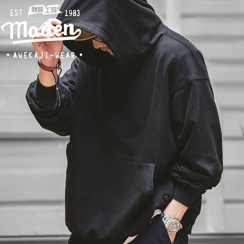 Áo sweater hoodie Maden oversize rộng rãi retro Nhật Bản