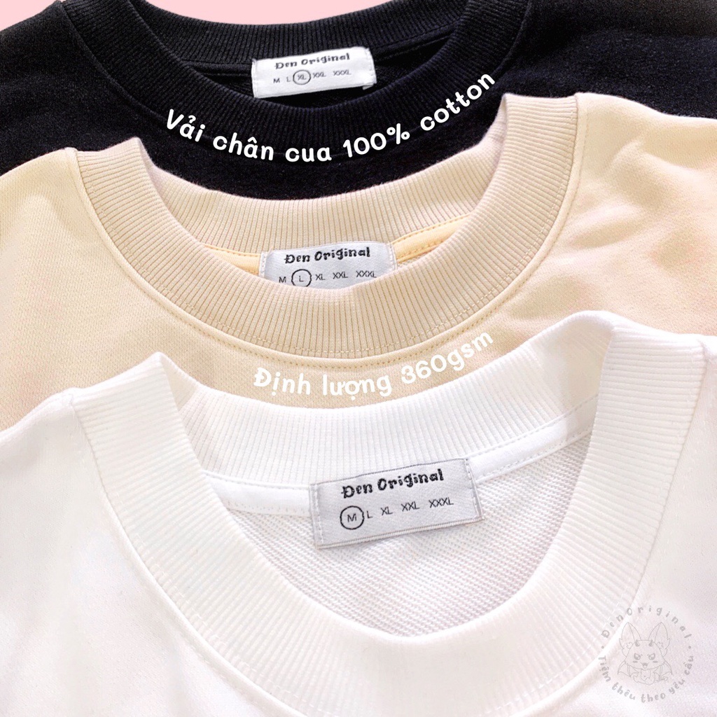  Áo Sweater Thêu Theo Yêu Cầu Nỉ Chân Cua 100% Cotton không xù Nam Nữ | BigBuy360 - bigbuy360.vn