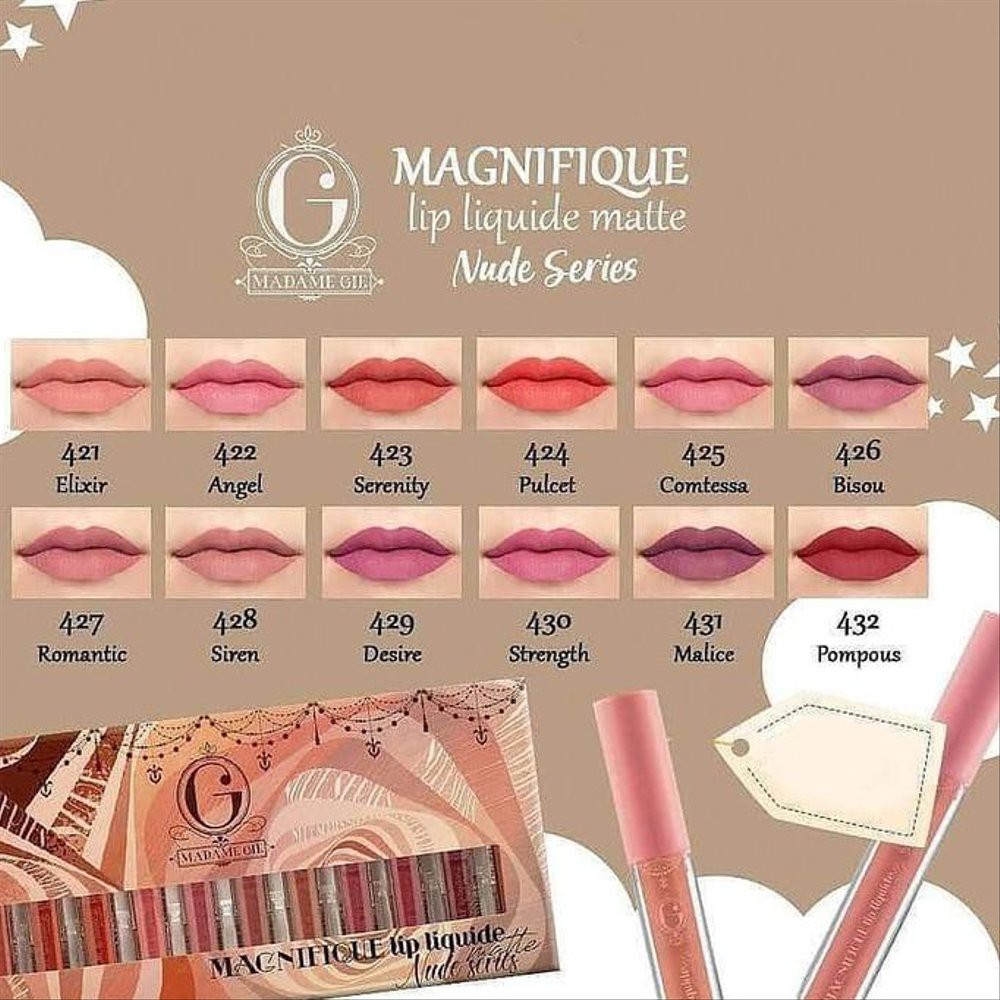 (hàng Mới Về) Son Kem Lì Madame Gie Magnifique 100% Chính Hãng