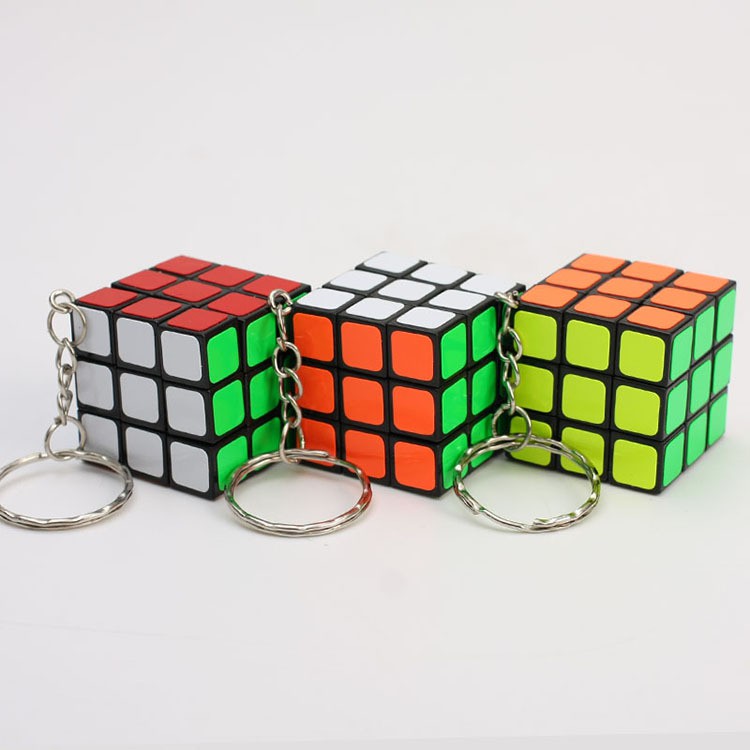 [Mã LIFE0503TOYS giảm 10% đơn 0Đ] Móc Khóa Rubik 3x3 Keychain 3cm (Xoay Cứng)