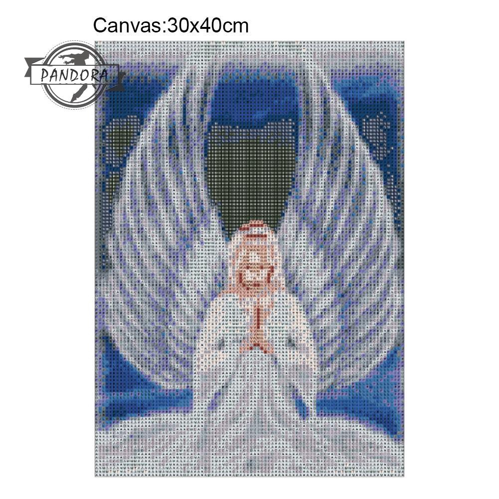 Bộ tranh đính đá 5D tự làm hình đôi cánh thiên thần
