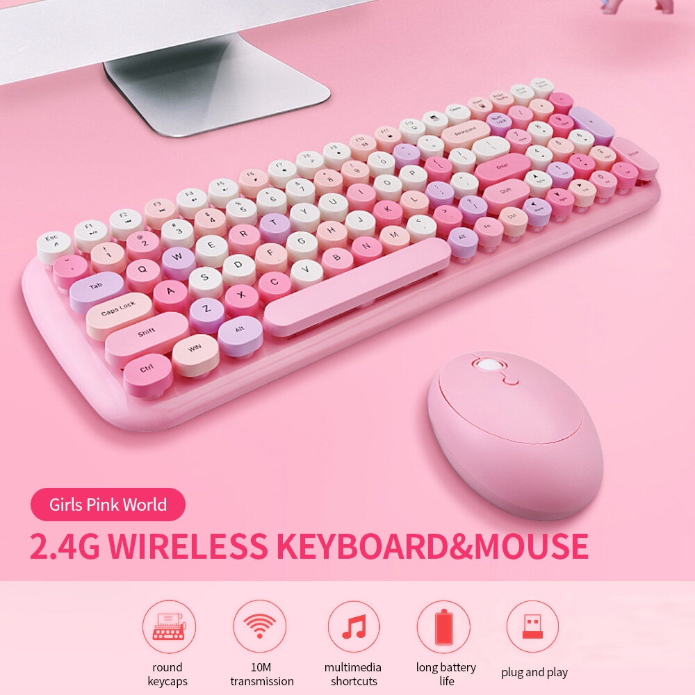 Mofii candy Xr | Bộ bàn phím và chuột không dây MOFII CANDY XR dùng cho PC laptop Tivi macbook và điện thoại ipad