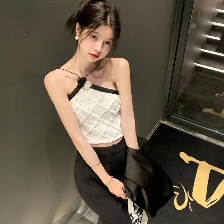 Áo Hai Dây Dáng Ngắn Phong Cách Hàn Quốc 2022 Thời Trang Cho Nữ