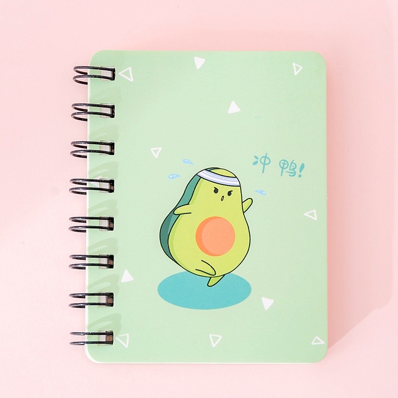 Sổ Tay Mini Sổ Tay Lò Xo Sổ Lò Xo Sổ Hình Quả Bơ Mini Dễ Thương
