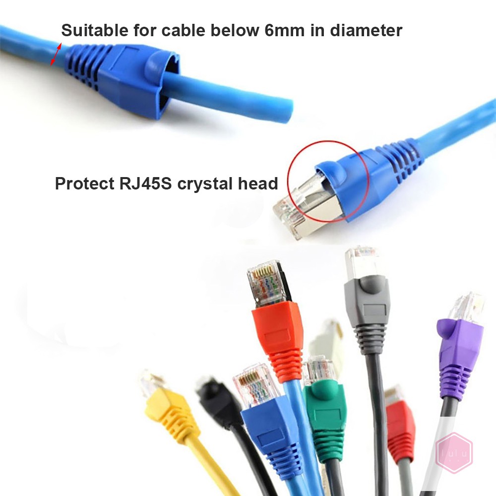 Nắp Bảo Vệ Đầu Nối Dây Cáp Mạng Rj45 Cat 5 Cat6 Rj-45 Cat6 Cat5E