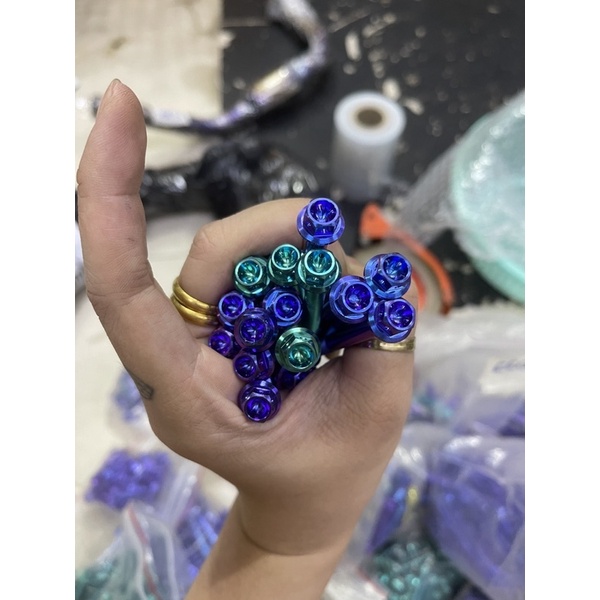 Ốc 6 li đầu Probolt Titan Đủ thông số từ 6li10 6li15 6li20 - 6li50