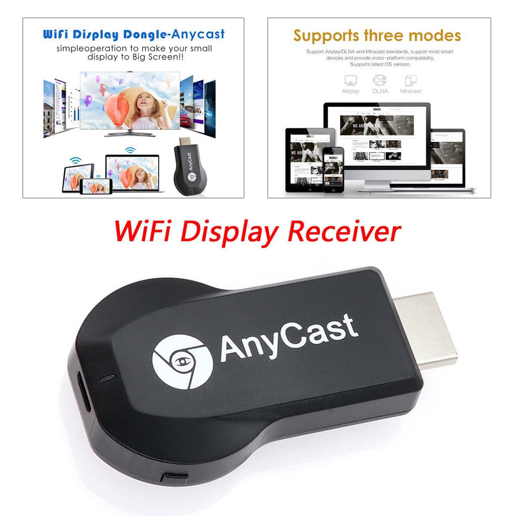 Thiết bị chia sẻ hình ảnh Anycast M2 Plus Miracast 1080p kèm phụ kiện