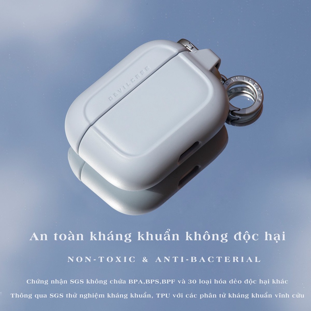 Ốp chống sốc DEVILCASE dành cho tai nghe AirPods 3 / AirPods Pro 2 / AirPods 1/2 - Chính hãng cao cấp