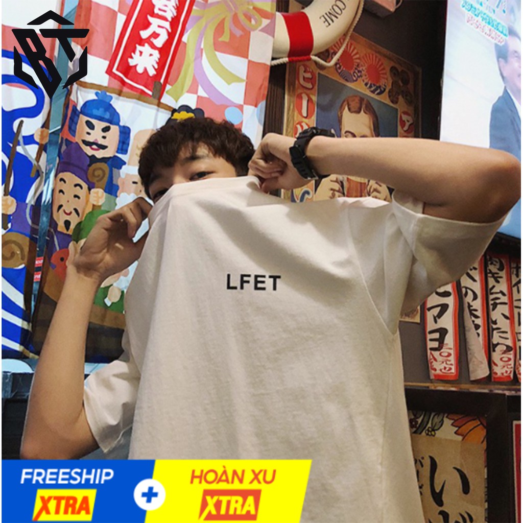 Áo thun tay lỡ 🔴FREESHIP🔴 form rộng unisex Nam Nữ LFET