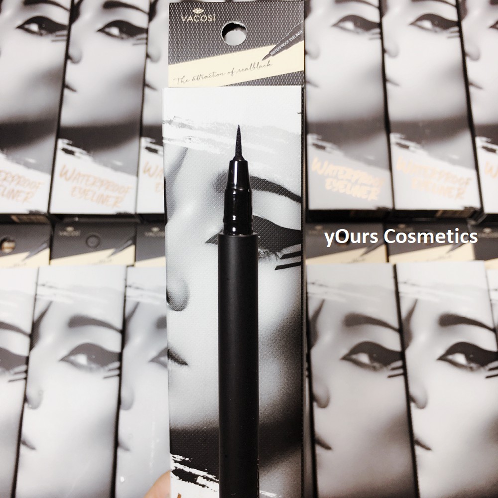 [Đại Lý Chính Thức] Bút Kẻ Mắt Nước Vacosi Waterproof Eyeliner Siêu Lì, Giữ Lâu