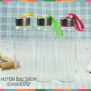 Bình nước thủy tinh có dây xách 500ml