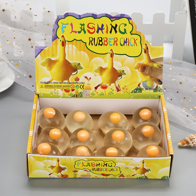 Đồ chơi bóp gudetama quả trứng gà trút giận 1 lòng đỏ squishy mochi