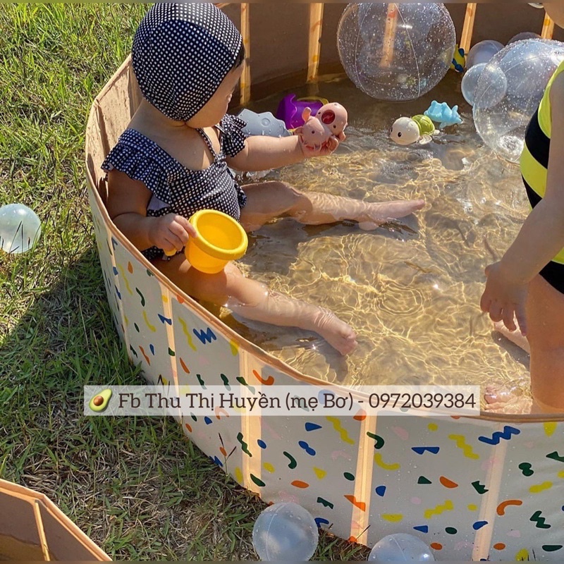 (Có sẵn) QUÂY BÓNG ĐA NĂNG - BỂ BƠI GẤP GỌN KIỂU HÀN độ tuổi từ 1 đến 12 tuổi