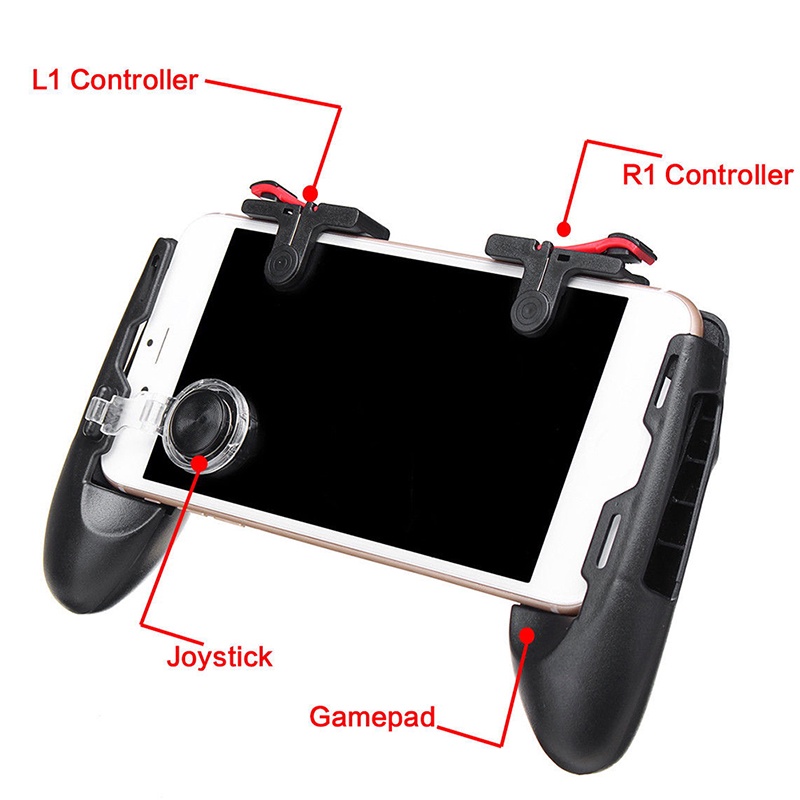 DSVN HOT 4In1 Mobile Game Gamepad Joystick Controller Trigger Shooter Key For PUBG