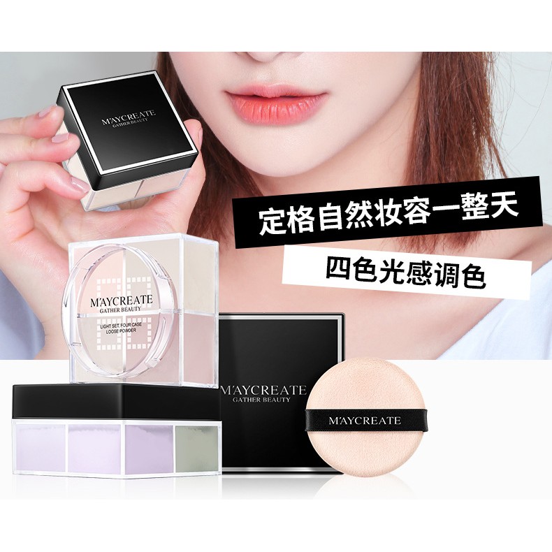 Phấn che khuyết điểm theo tông màu kiềm dầu chính hãng Maycreate | BigBuy360 - bigbuy360.vn