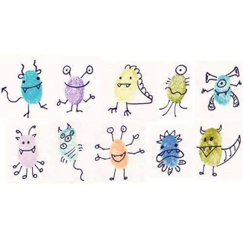 Vẽ Vân Tay 20 Màu