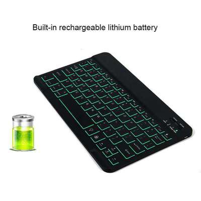 Bàn phím bluetooth ipad CÓ LED NỀN cho điện thoại máy tính bảng 7-10 inch,Bàn phím ngoài không dây (BẢO HÀNH 1 ĐỔI 1)