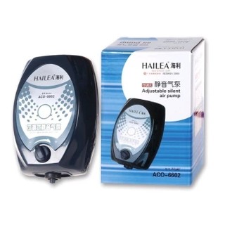 Máy sục khí chạy êm 1 vòi HAILEA ACO-6602 ( tặng kèm 1 dây quả sủi ). Máy sủi khí có núm điều chỉnh
