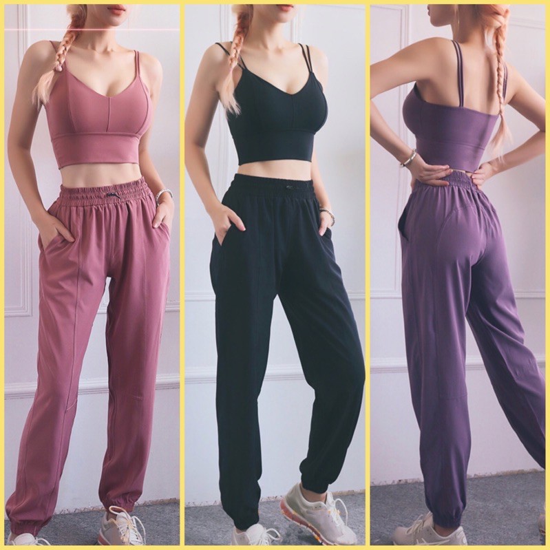 Set bộ tập jogger có sẵn mút tập gym yoga