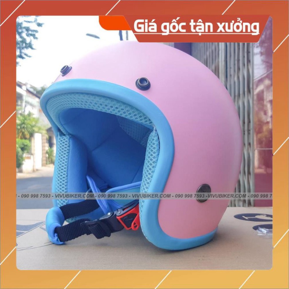 KHO SG-  [Giống ảnh] Mũ bảo hiểm 3/4 màu vàng cam siêu dễ thương đi phượt - Nón bảo hiểm 3/4 màu cam vàng chính hãng giá