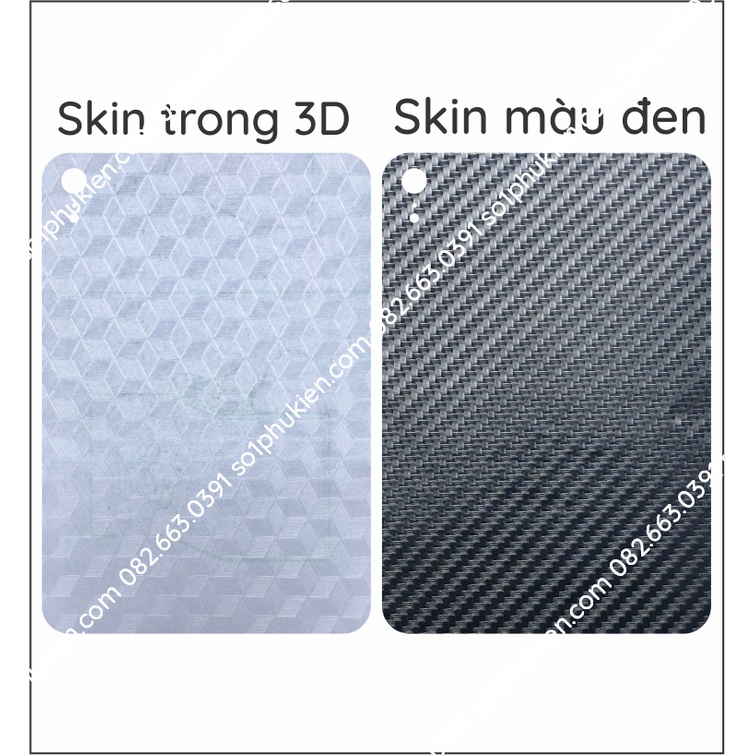 Miếng dán mặt lưng skin carbon iPad Mini 2021 (ipad mini 8.3 inch)