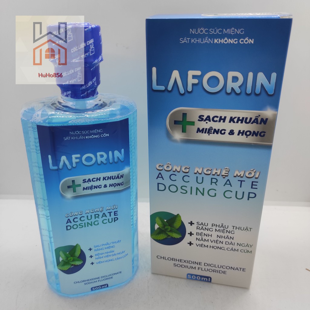 Nước súc miệng sát khuẩn răng miệng Laforin chai 500ml