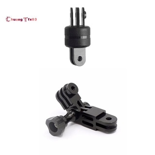 Set 2 khung gắn máy ảnh gopro hero xoay 360 độ & 1 đầu nối ba chiều