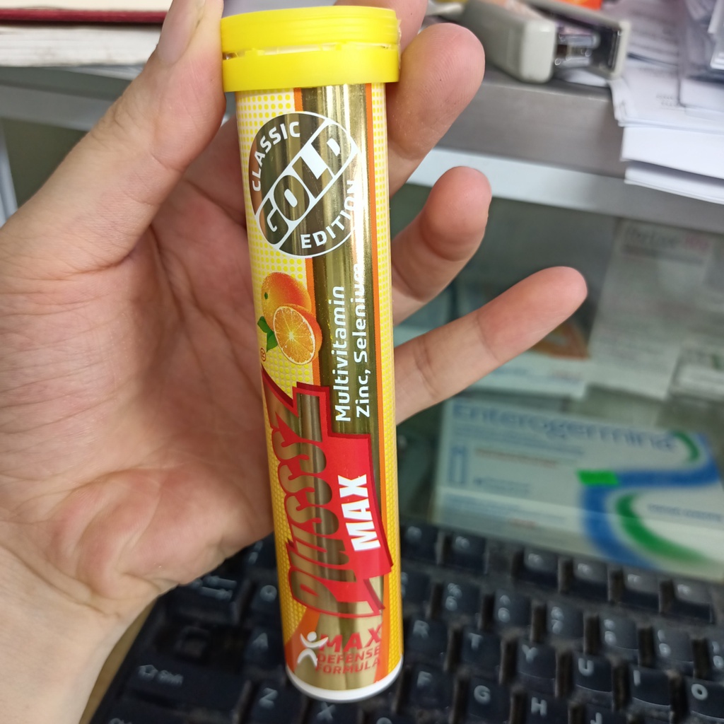 Viên sủi Plusssz max multivitamin sủi Balan vị cam
