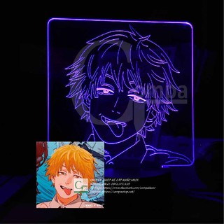 [ẢNH SHOP CHỤP] Đèn Ngủ Anime LED 3D Chainsaw Man Denji Type 01 ACSM0201 16 MÀU TÙY CHỈNH