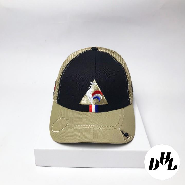Mũ lưỡi trai VHL Store, nón kết phối lưới mạc đen thêu gà thời trang cực chất