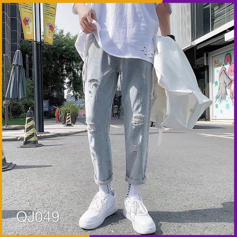Quần Baggy Jean Nam Rách Đẹp Cao Cấp Hàng CHuẩn SHOP