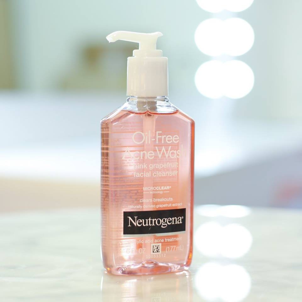 Sữa Rửa Mặt Neutrogena Oil Free Acne Wash Pink Grapefruit Facial Cleanser (177ml) - GEMMA.STORE