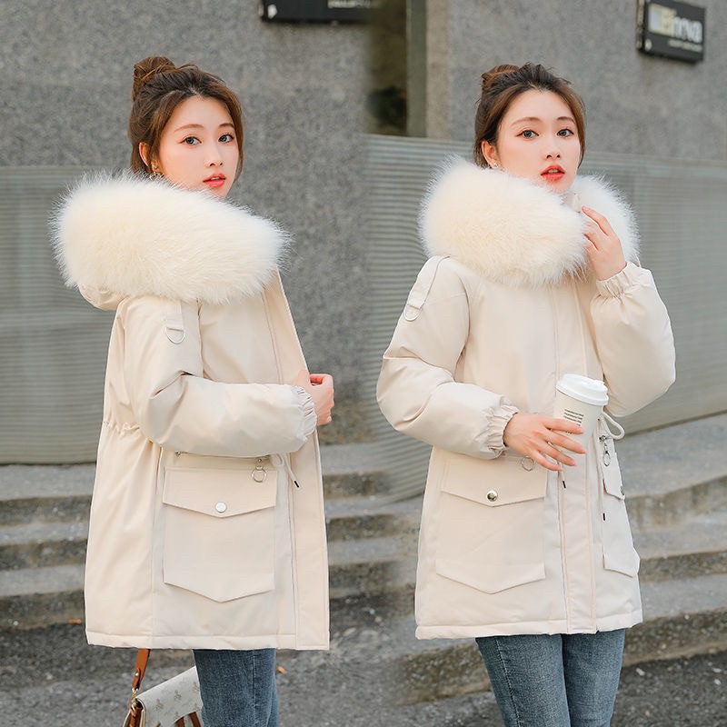 SALEE ÁO PARKA TRẦN BÔNG MŨ LÔNG (kèm ảnh thật)
