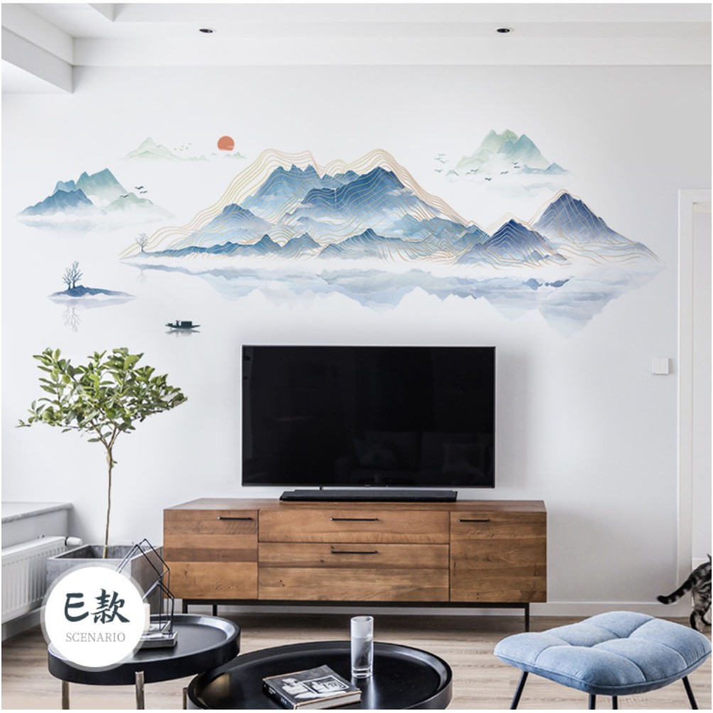 TRANH DECAL DÁN TƯỜNG DECOR NÚI PHÚ SĨ KHỔ LỚN