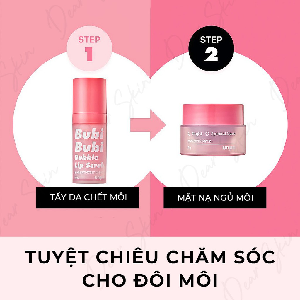 [COMBO 2SP] Bubi Bubi Scrub và Lip Mask - Tẩy tế bào chết môi và mặt nạ ủ môi trong 1 combo by Unpa | BigBuy360 - bigbuy360.vn